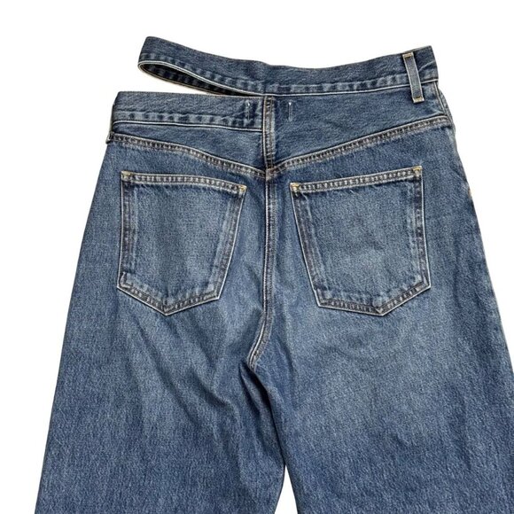 AGOLDE NEW Broken Jean Medium Wash Straight Leg Button Fly Size 26 Designer - Picture 8 of 14